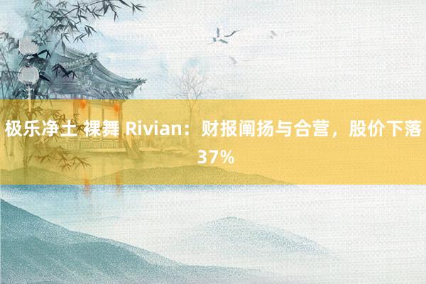 极乐净土 裸舞 Rivian：财报阐扬与合营，股价下落 37%