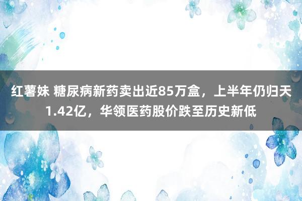 红薯妹 糖尿病新药卖出近85万盒，上半年仍归天1.42亿，华领医药股价跌至历史新低